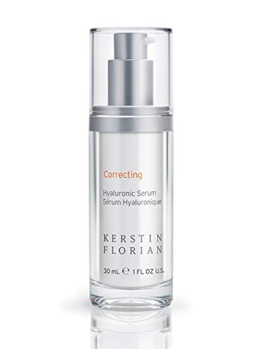Kerstin Florian Hyaluronic Acid Serum bottle close-up for premium hydration.