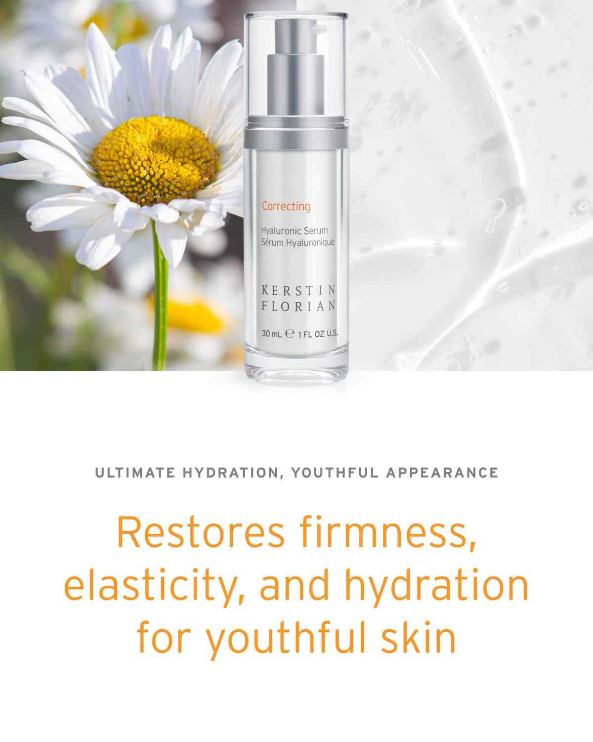Daily routine setup featuring Kerstin Florian serum layered before moisturizer.