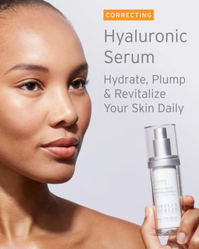 Kerstin Florian Hyaluronic Acid Serum pump dispensing a small amount for easy application.