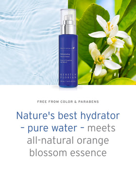 Kerstin Florian Neroli Water Face Mist mist on clean skin for a dewy look.