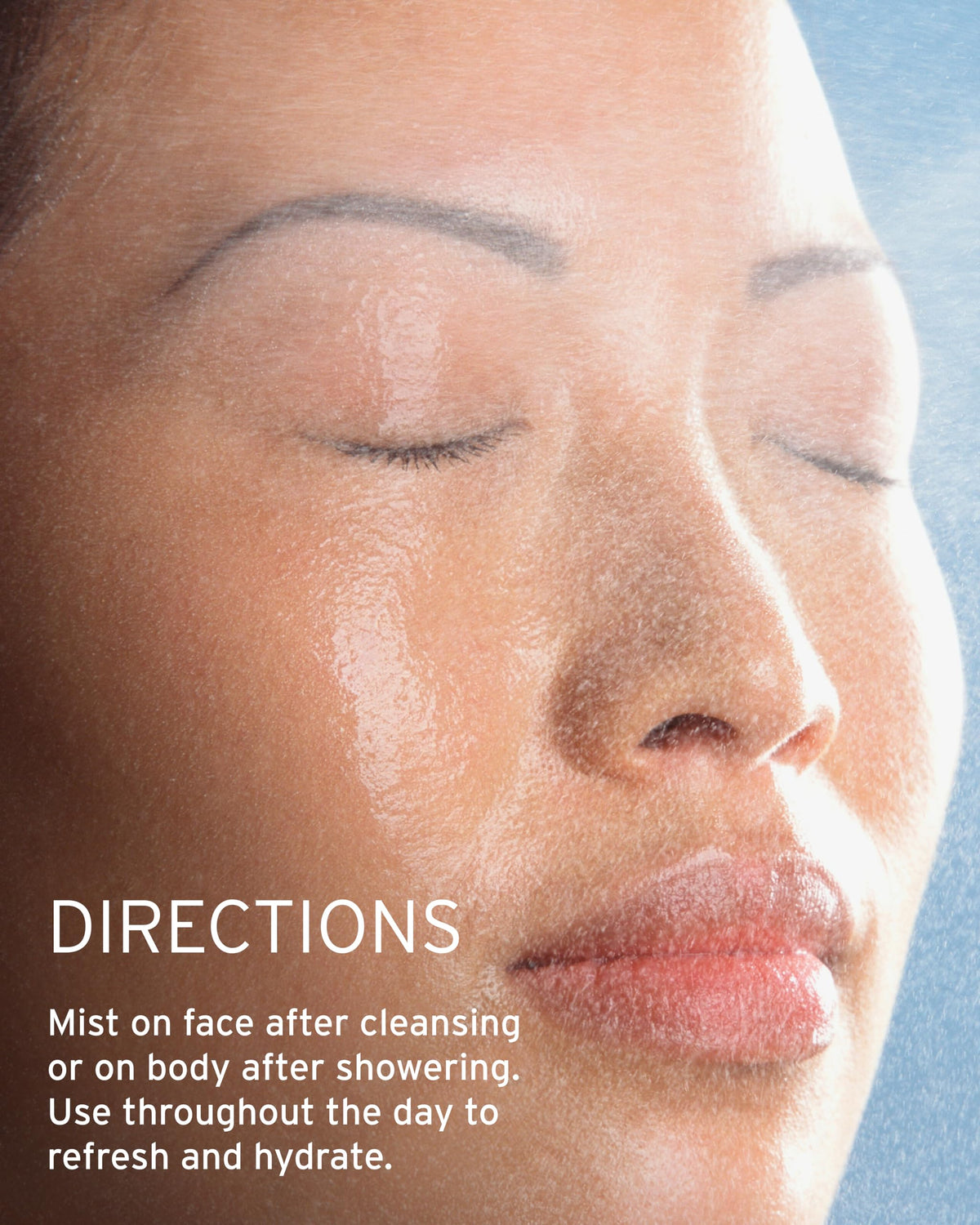 Kerstin Florian Neroli Water Face Mist during daily skincare routine.