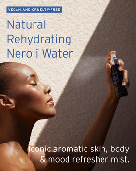 Kerstin Florian Neroli Water Face Mist spray action for instant skin refreshment.
