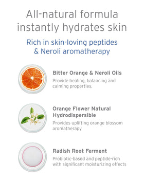 Kerstin Florian Neroli Water Face Mist on vanity shelf for a spa-like routine.