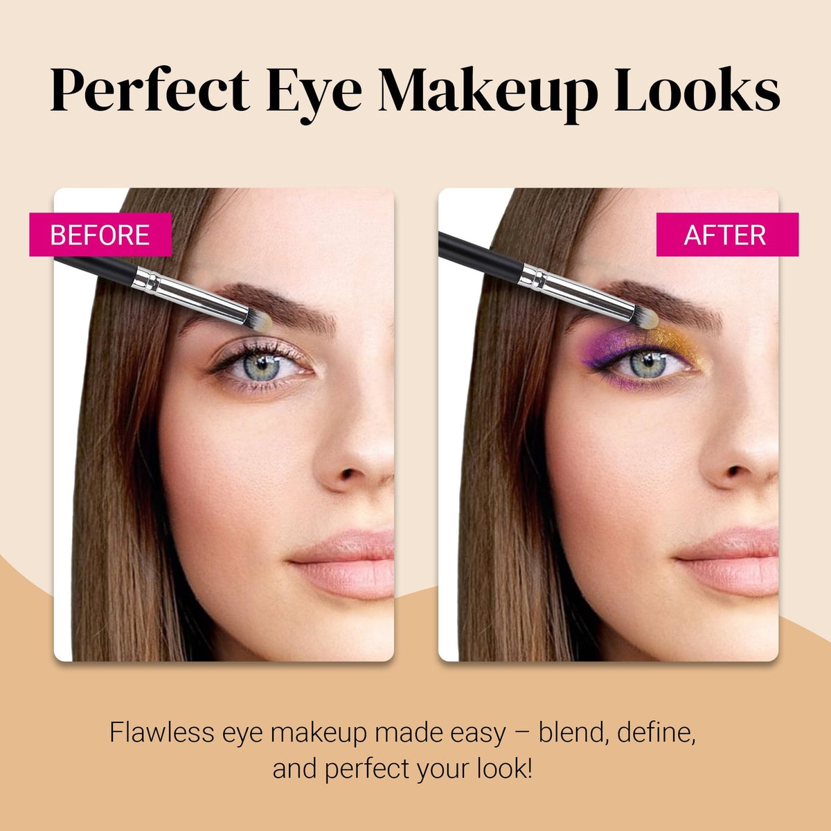 KESHIMA angled crease brush for depth and shape