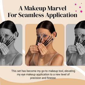 KESHIMA bent eyeliner brush for precise lower lash line work