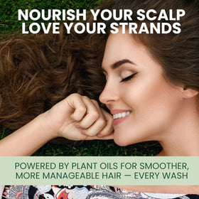 KESMEDIK scalp hydration scene with tea tree and mint aroma