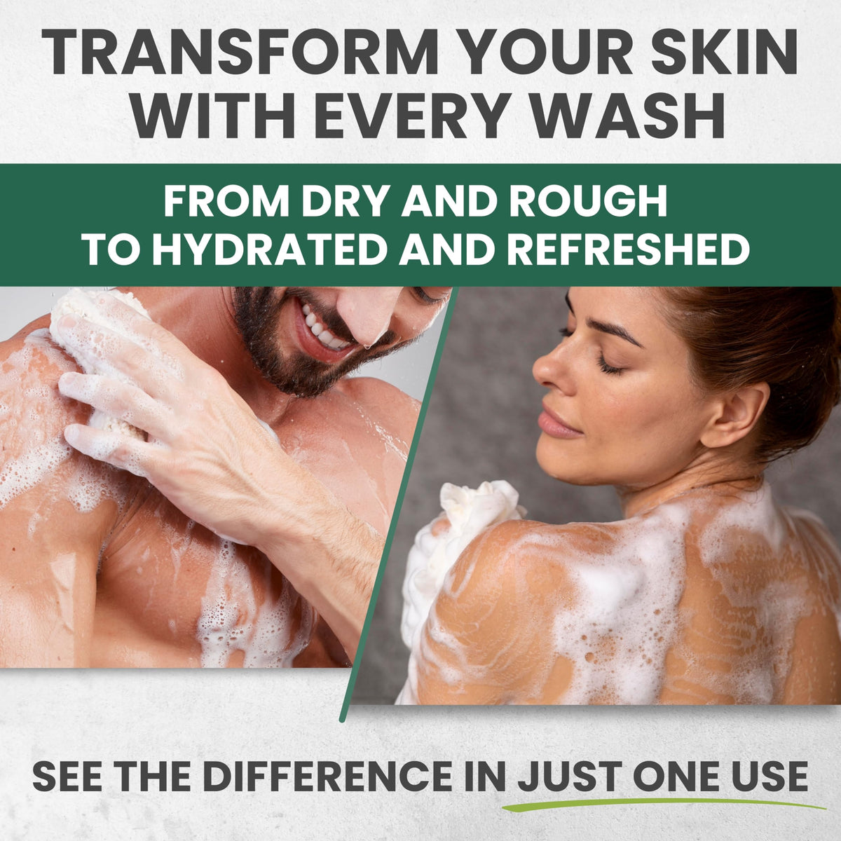 KESMEDIK Tea Tree Lemongrass Body Wash lather showcases rich foam and skin-friendly formula.