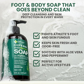KESMEDIK Tea Tree Oil Soap pump dispense showing easy daily use.