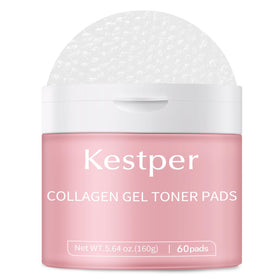 Kestper collagen gel toner pad packaging for travel and daily care.