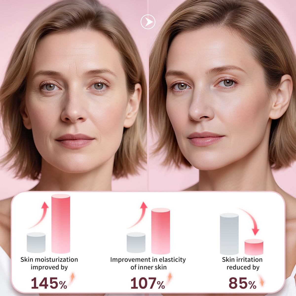 Kestper collagen gel toner pad highlighting hyaluronic acid layers for deep moisture.
