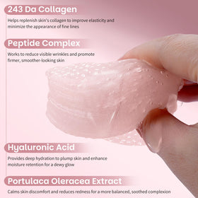 Kestper collagen gel toner pad featuring peptide complex for youthful tone.