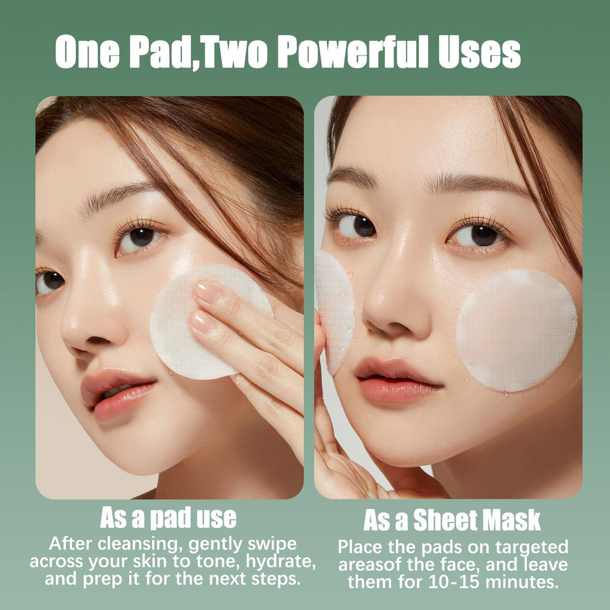 Kestper Madecassoside & Caffeine Toner Pads acne-marks-brighten view for even tone