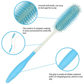 Kesywale dual comb set for long and short hairstyles.