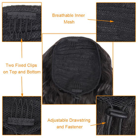 Soft inner net of KETHBE Ponytail Extension feels skin-friendly.