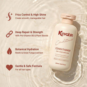 Kevabin Rosemary Shampoo foamy lather delivers refreshing wash and scalp sensation
