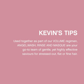 KEVIN.MURPHY Angel.Masque packaging display conveys premium salon-quality care.