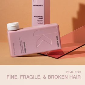 KEVIN.MURPHY Angel.RINSE colour-safe icon signals gentle protection for colour-treated hair.