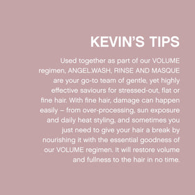 KEVIN.MURPHY Angel.RINSE mango butter closeup hints rich nourishment.