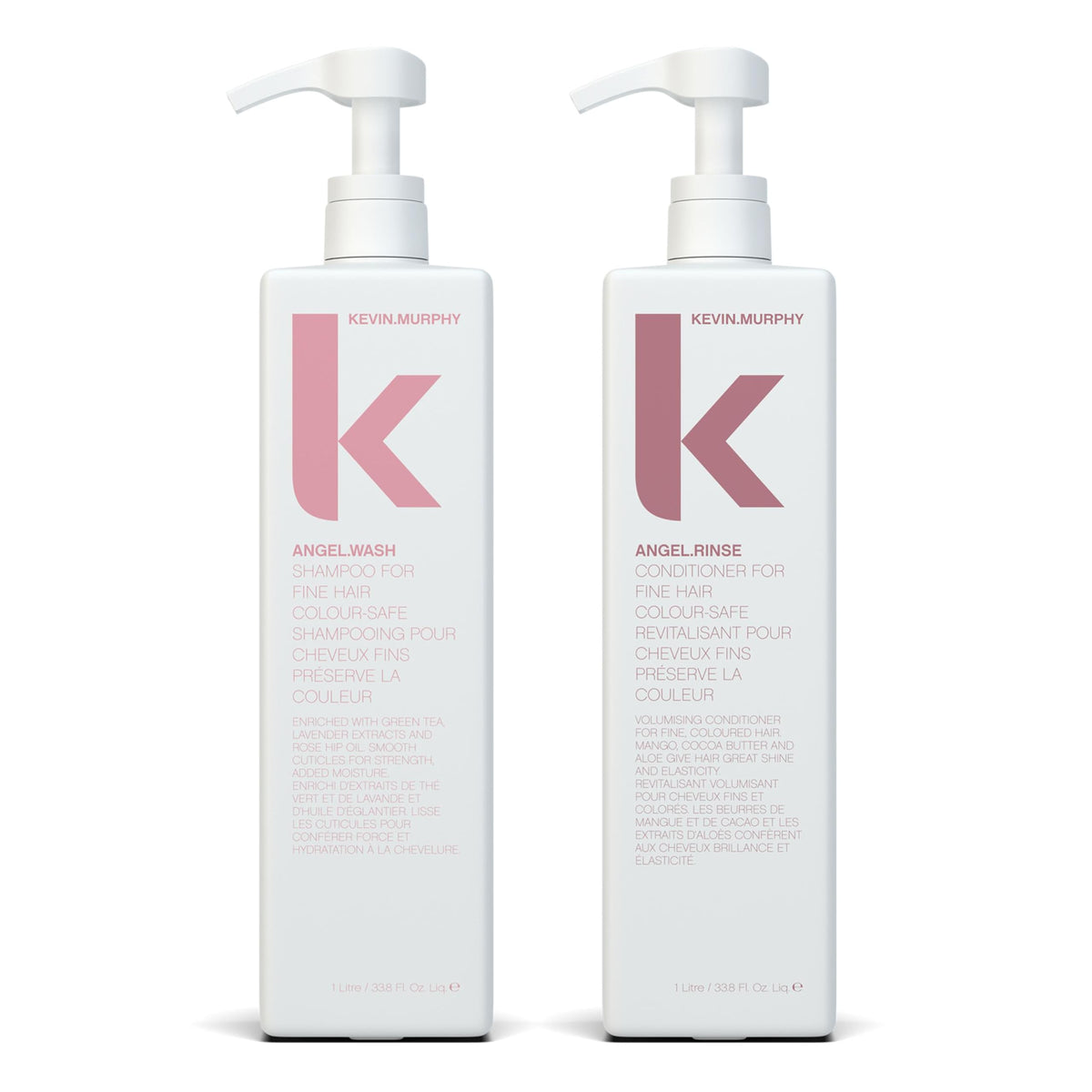 KEVIN.MURPHY Angel.Wash bottle pour, gentle cleansing for fine colour-treated hair.