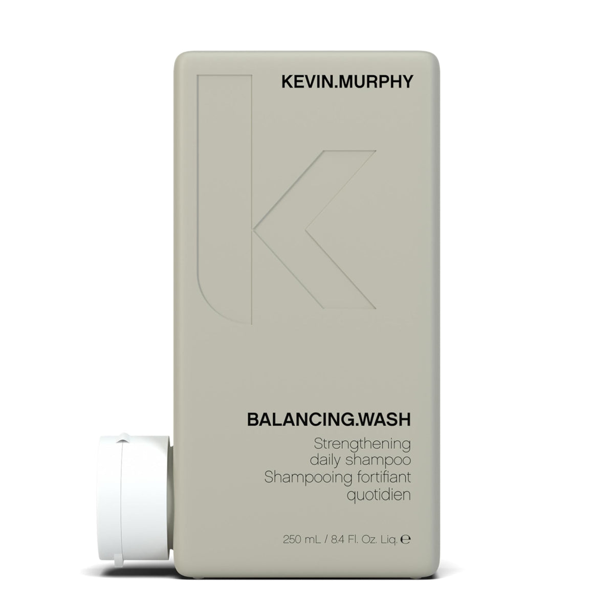 KEVIN.MURPHY Balancing.WASH bottle front showing daily cleanser for normal and oily hair