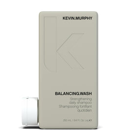 KEVIN.MURPHY Balancing.WASH bottle front showing daily cleanser for normal and oily hair
