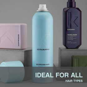 KEVIN.MURPHY BEDROOM.HAIR ginger root extract boosts hair nourishment during styling.