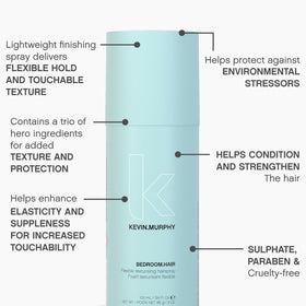 KEVIN.MURPHY BEDROOM.HAIR touchable hold allows soft, lived-in volume and movement.