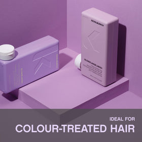 KEVIN.MURPHY Blonde.Angel.Wash lather close-up illustrating creamy hydration for blonde hair.