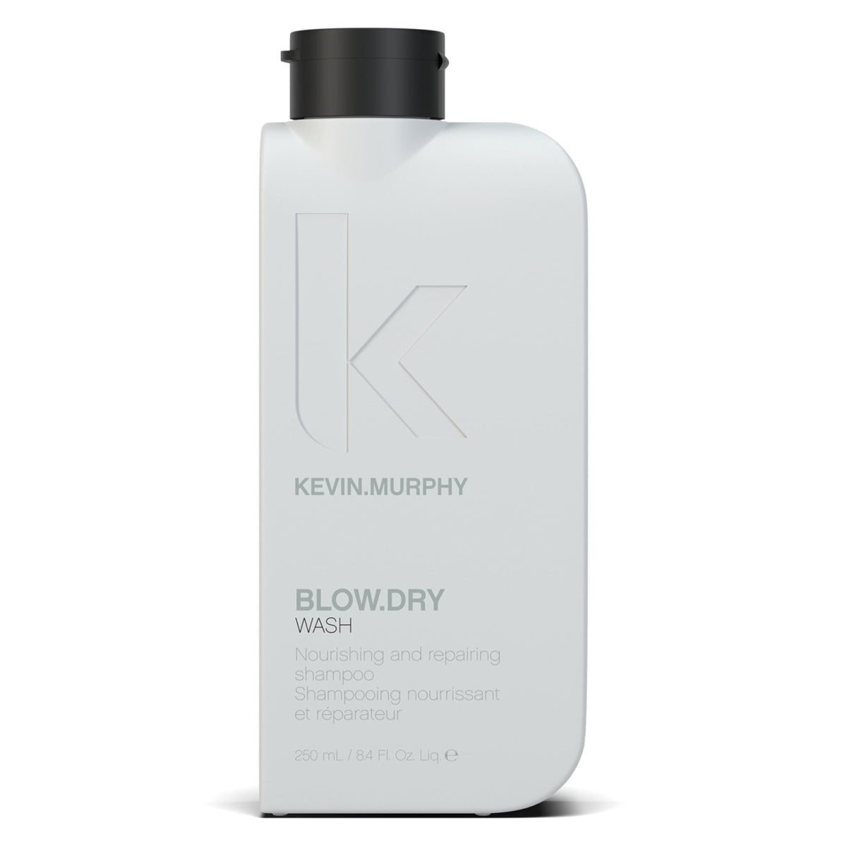 KEVIN.MURPHY BLOW.DRY WASH bottle close-up for nourishing daily hair care