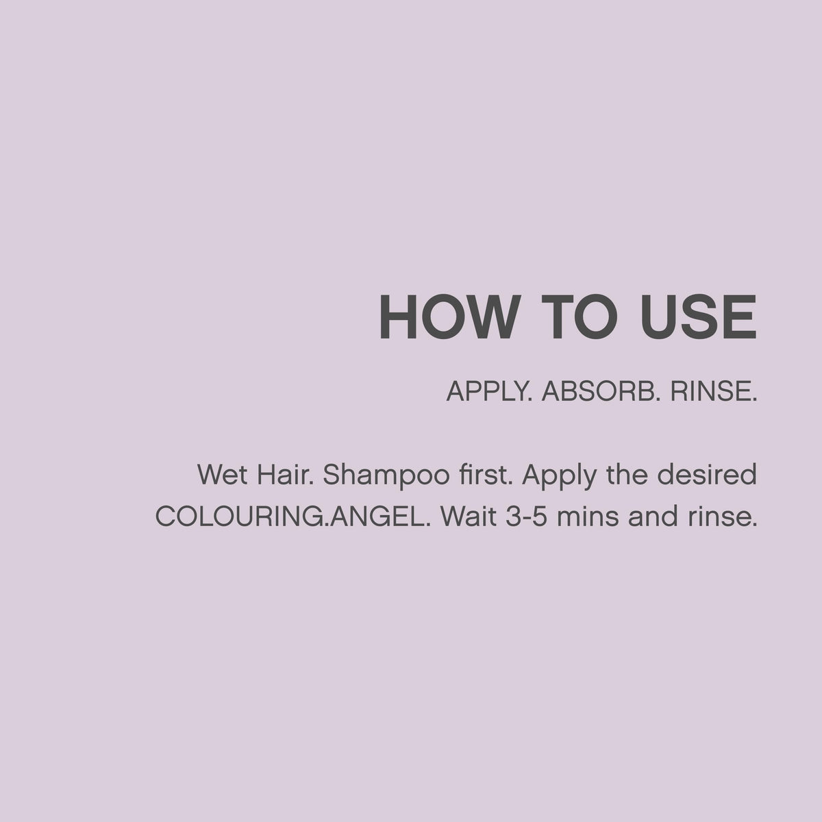 Crystal.Angel formula is sulfate- and paraben-free for colour care.