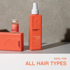 Color-protected hair against environmental stressors with KEVIN.MURPHY leave-in.