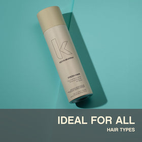 Travel-ready KEVIN.MURPHY FRESH.HAIR spray bottle for on-the-go refresh