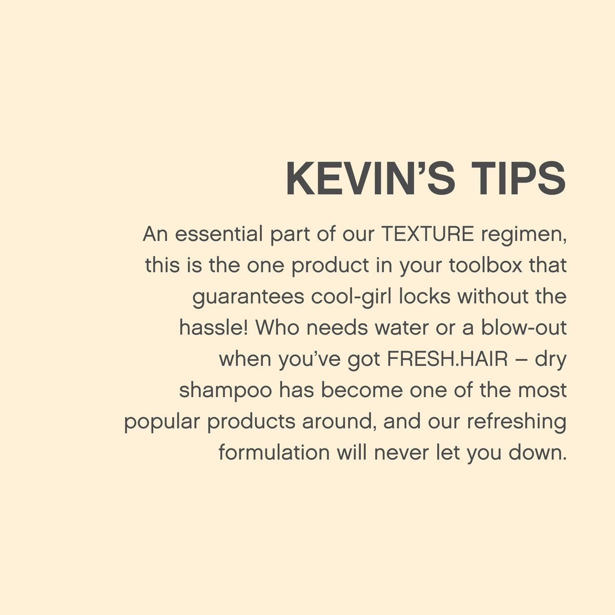 KEVIN.MURPHY FRESH.HAIR being sprayed on roots to lift hair