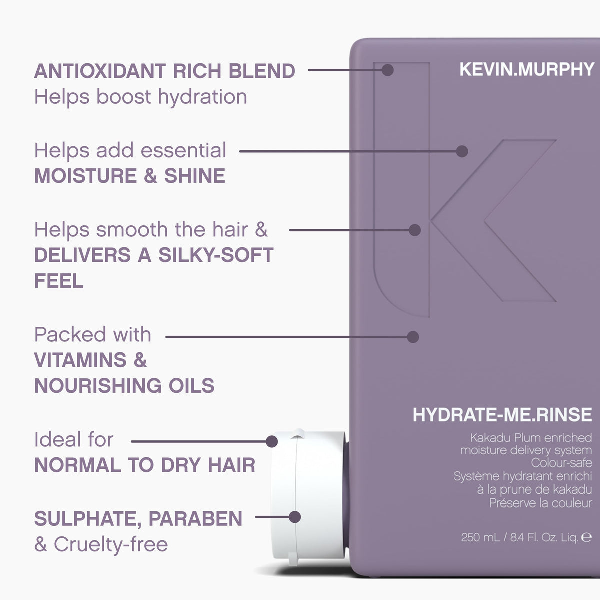 Kevin.Murphy Hydrate-Me.RINSE packaging with Kakadu Plum detail