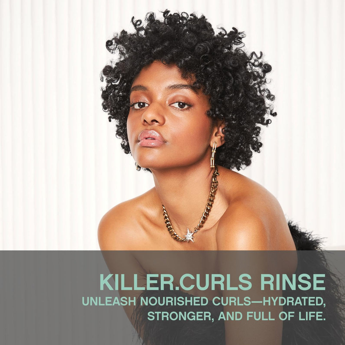 KEVIN.MURPHY Killer.CURLS RINSE bottle back highlights colour-safe care.