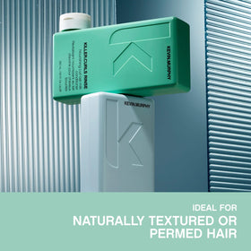 KEVIN.MURPHY Killer.CURLS RINSE jar closeup shows creamy texture for soft curls.