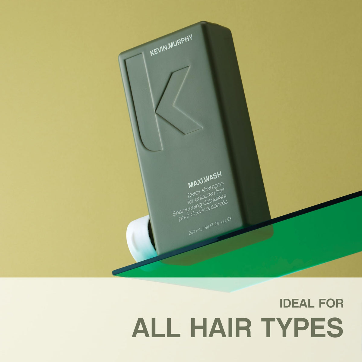 Cruelty-free and paraben-free MAXI.WASH label visible on packaging.