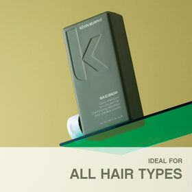 Cruelty-free and paraben-free MAXI.WASH label visible on packaging.