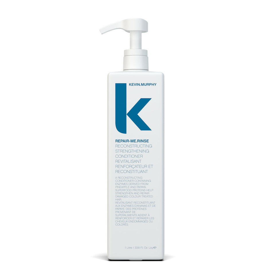 KEVIN.MURPHY REPAIR-ME.RINSE bottle front showing hydration for dry frizzy hair