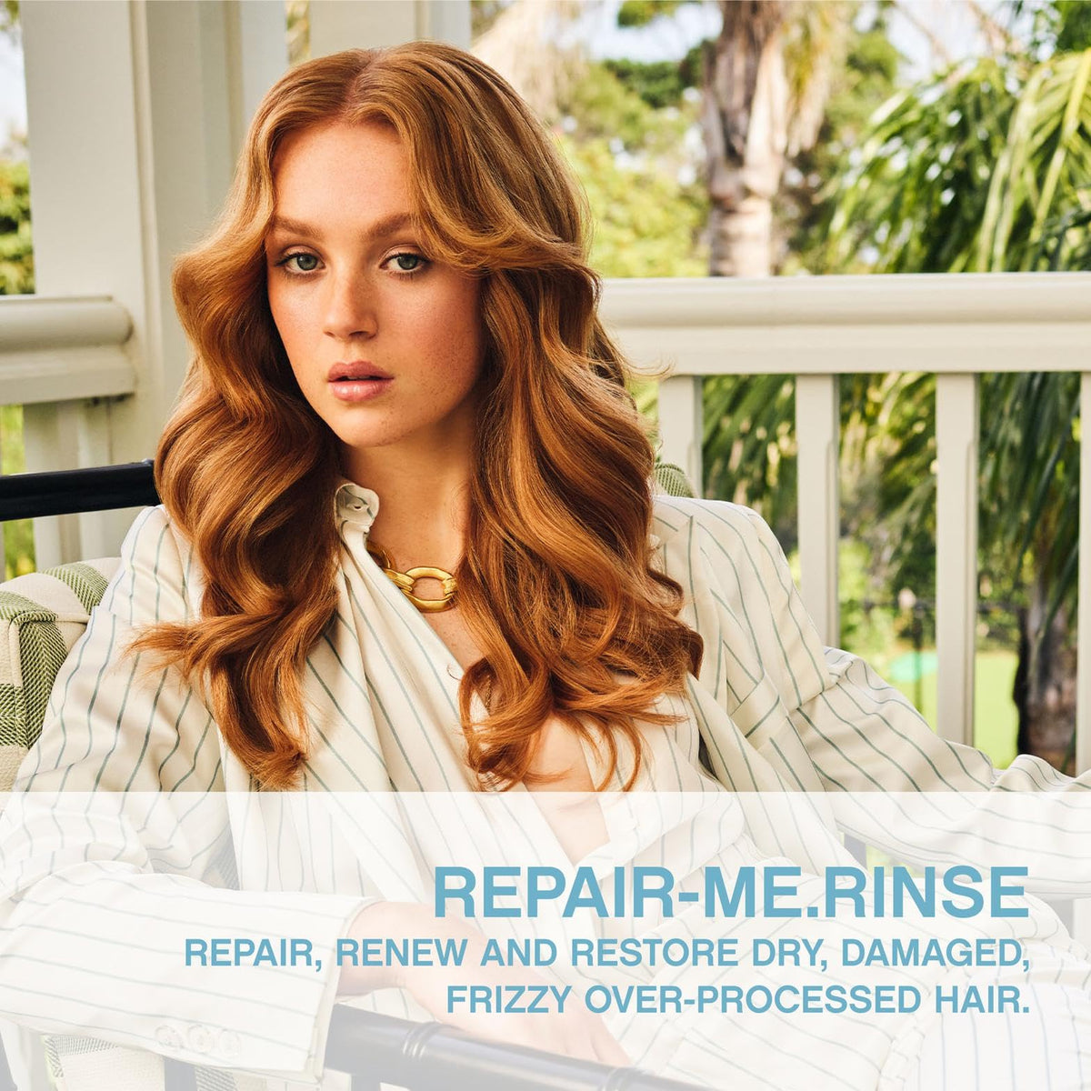 KEVIN.MURPHY REPAIR-ME.RINSE bottle pour illustrating easy application