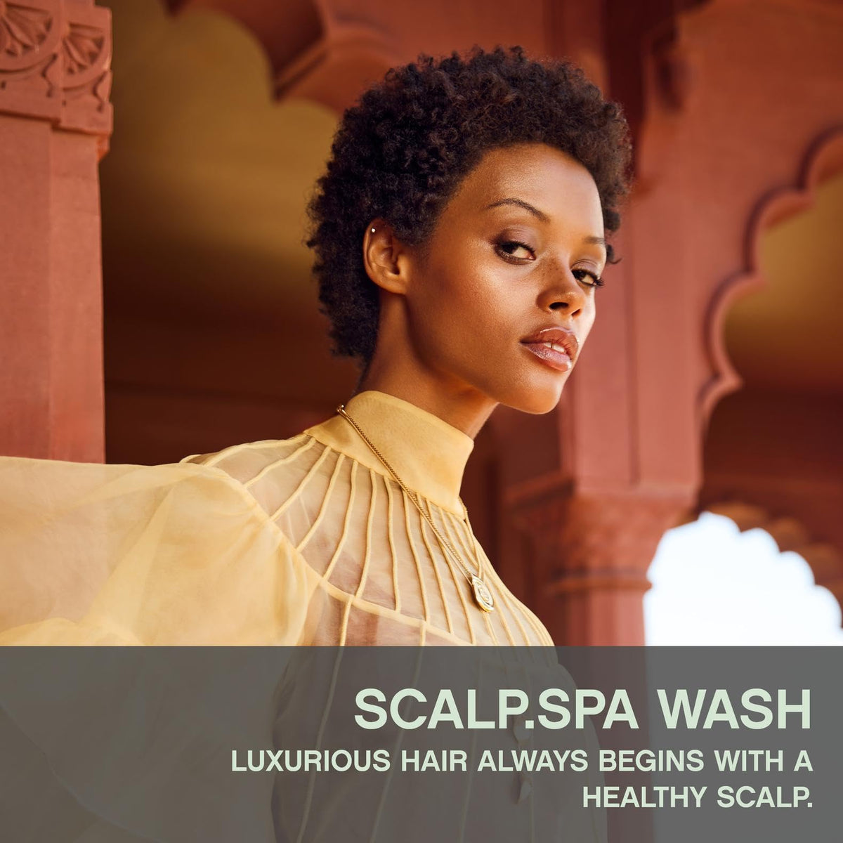 Close-up of KEVIN.MURPHY SCALP.SPA WASH being poured for refreshing cleansing
