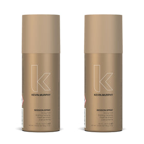 KEVIN.MURPHY SESSION.SPRAY strong hold bottle delivering weightless, long-lasting control for all hair types.