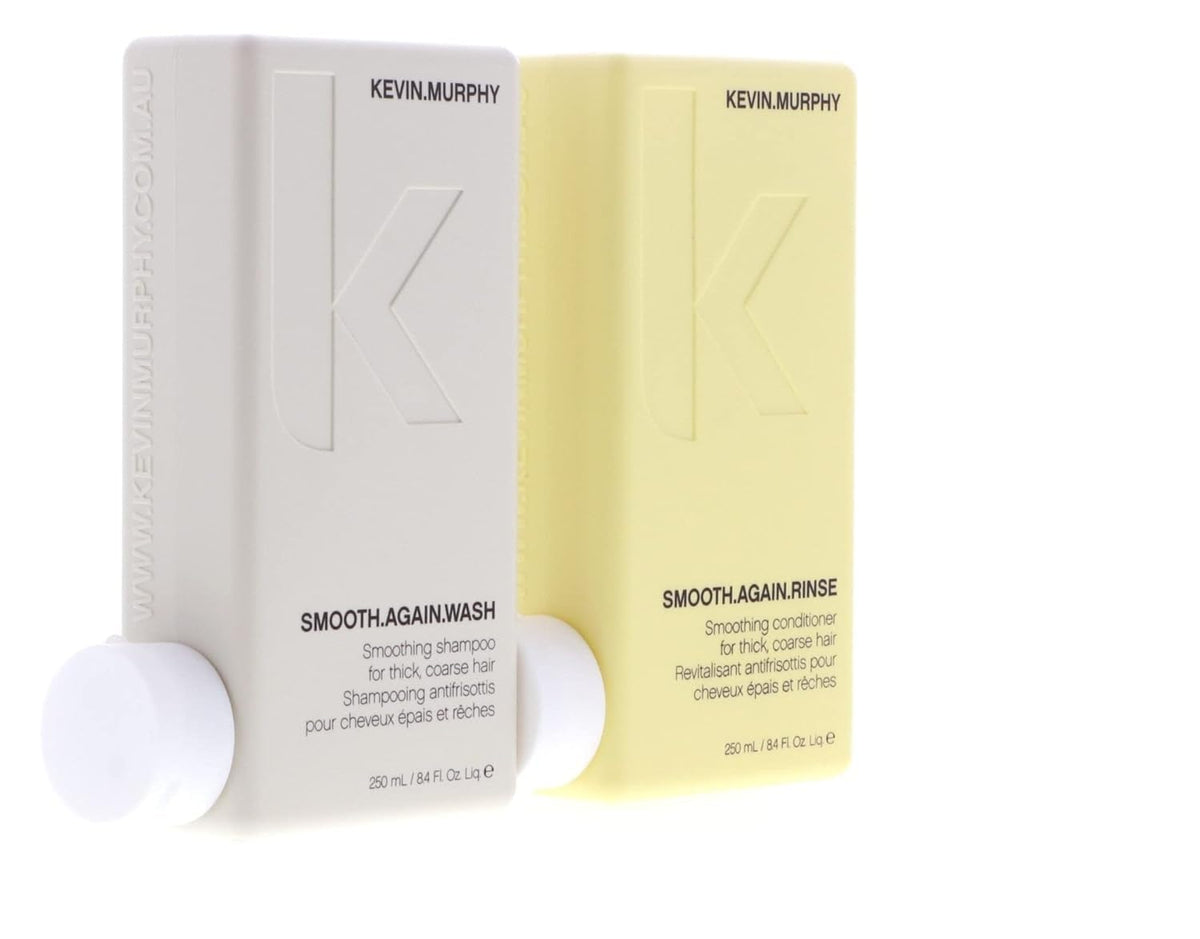 Kevin.Murphy Smooth Again branded tube closeup conveys premium smoothing.