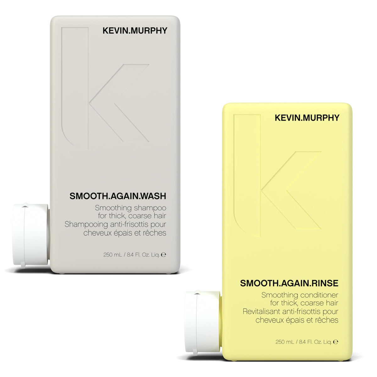 Kevin.Murphy Smooth Again wash bottle for silky, frizz-free hair.