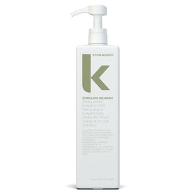 KEVIN.MURPHY Stimulate-Me.Wash bottle on display, clarifying cleanse for all hair types.