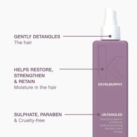 KEVIN.MURPHY UN.TANGLED bamboo extract detail supports hair resilience.