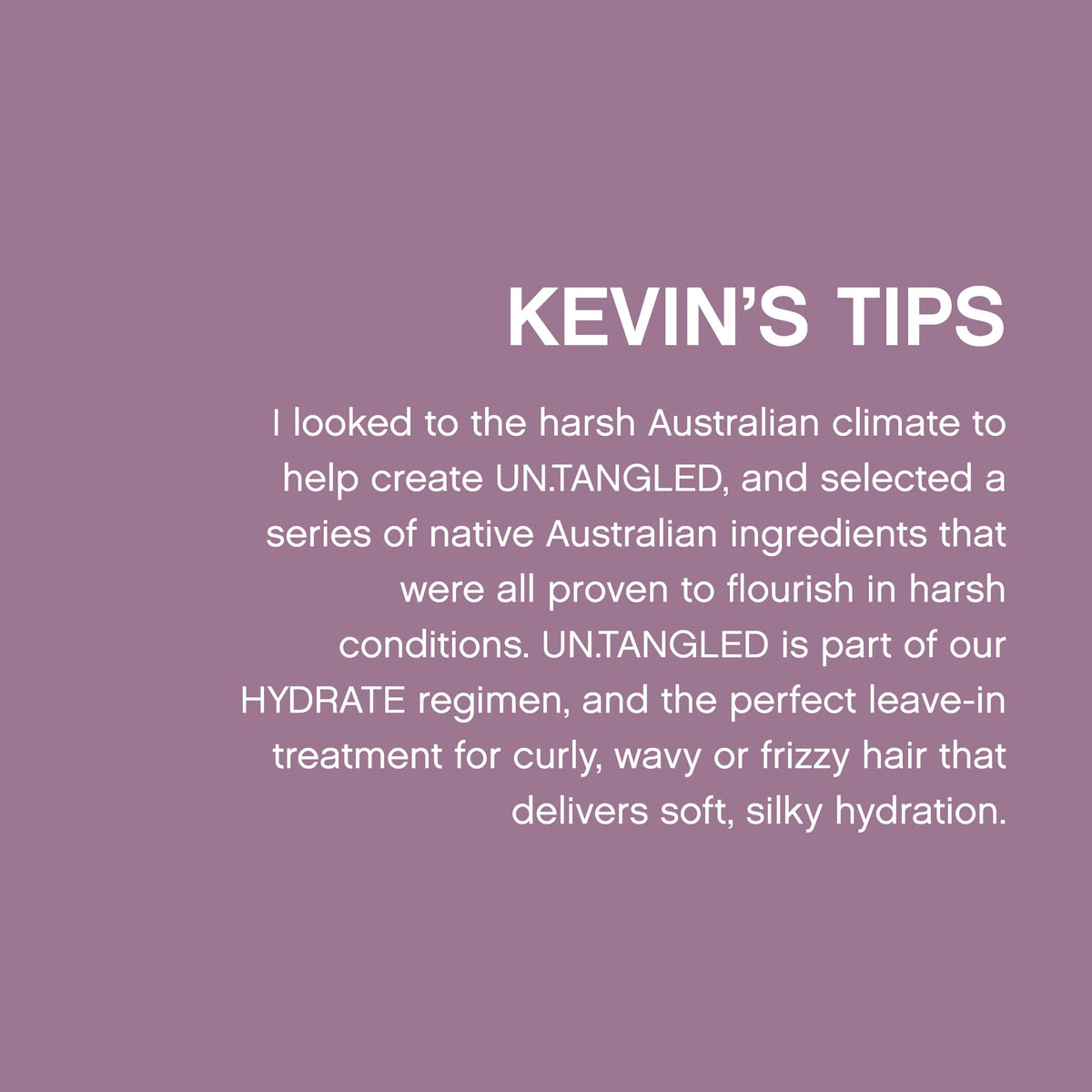 KEVIN.MURPHY UN.TANGLED two-pack shot for salon-quality detangling at home.