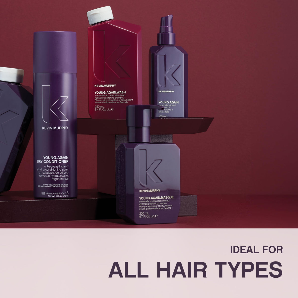 KEVIN.MURPHY Young.Again.Masque antioxidant blend rejuvenates hair with amino acids.
