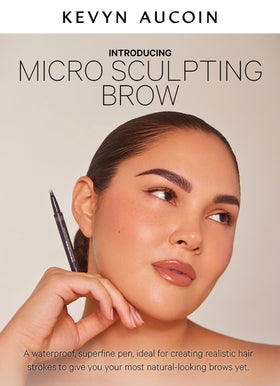 Kevyn Aucoin Micro-Sculpting Brow Brunette waterproof formula ready for daily wear.