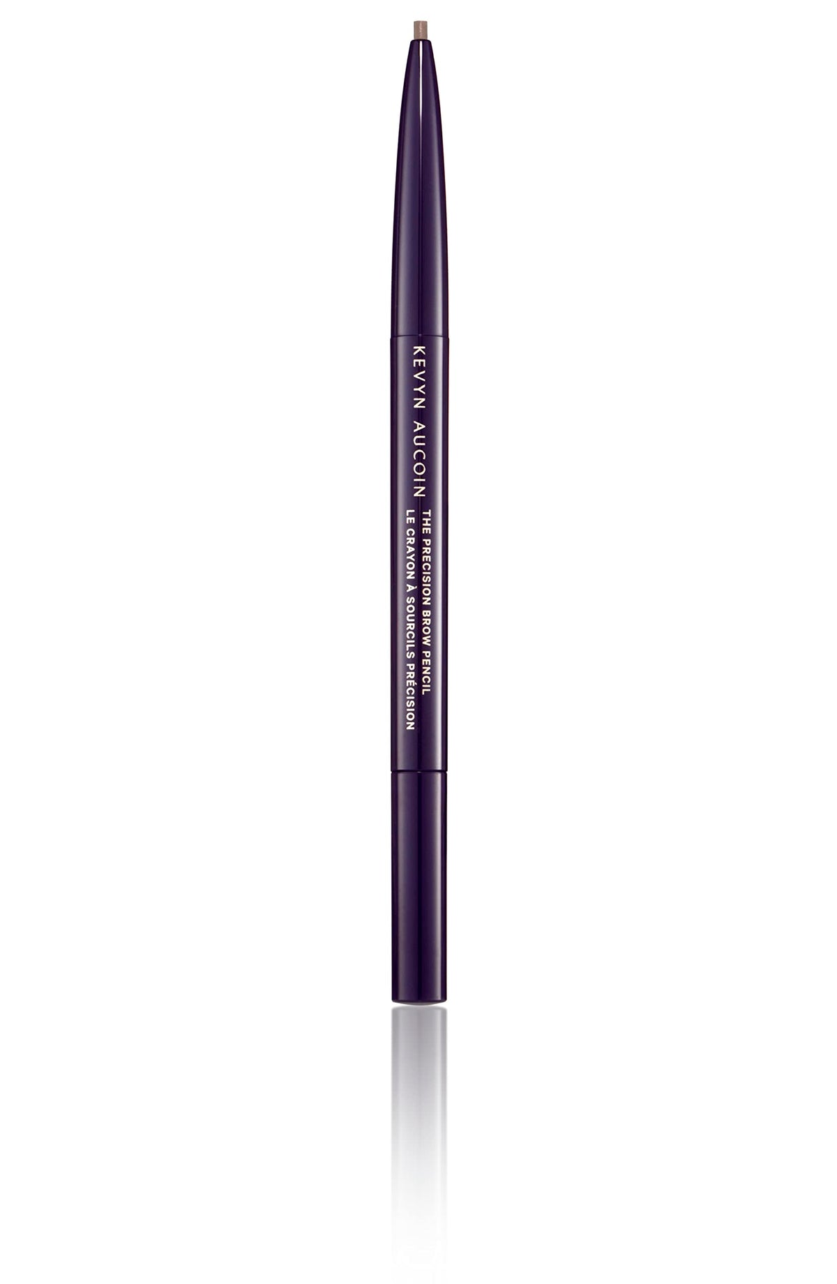 Kevyn Aucoin The Precision Brow Pencil Brunette retractable mechanism shown for easy use
